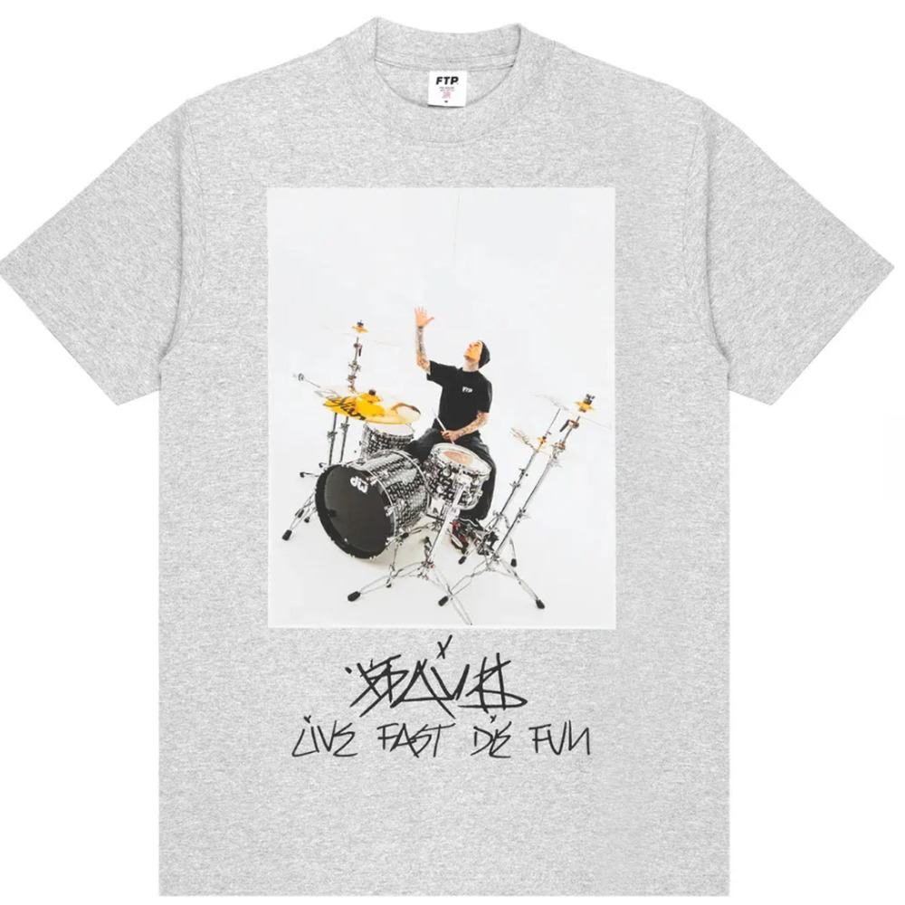 FTP + FAMOUS TRAVIS BARKER PHOTO TEE (HEATHER GRAY)